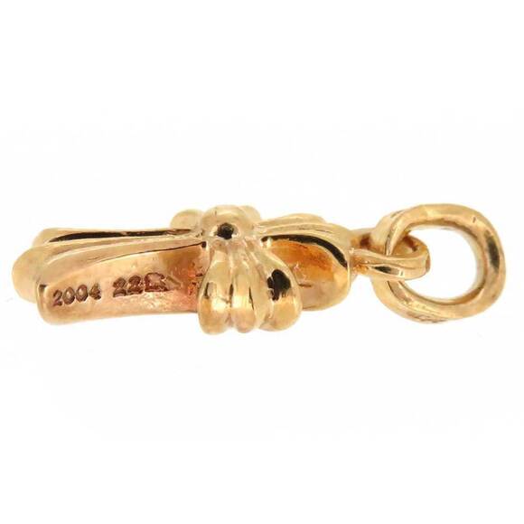 Authentic Chrome Hearts 22k Baby Fat Cross Pendant - Picture 3 of 6